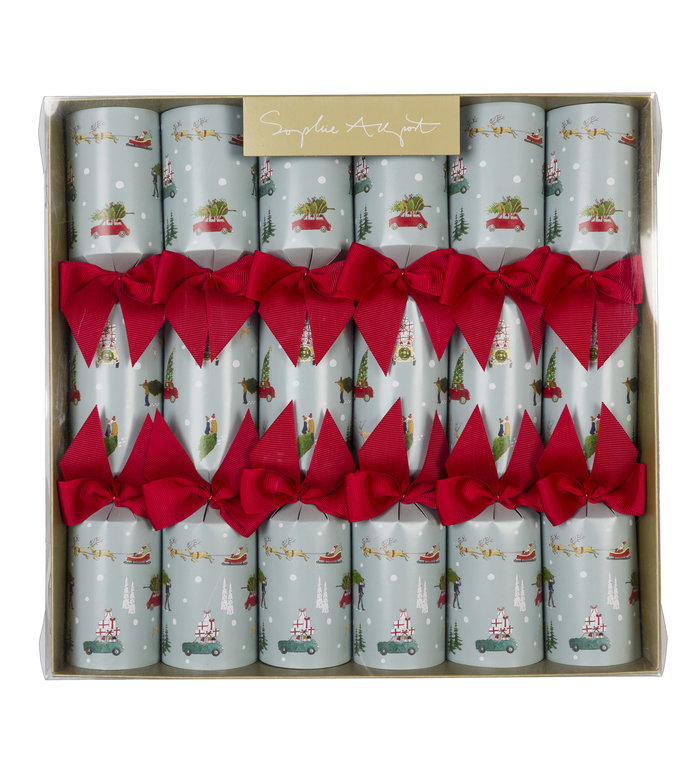 Sophie Allport Christmas Crackers Thuis voor Kerst - set van 6