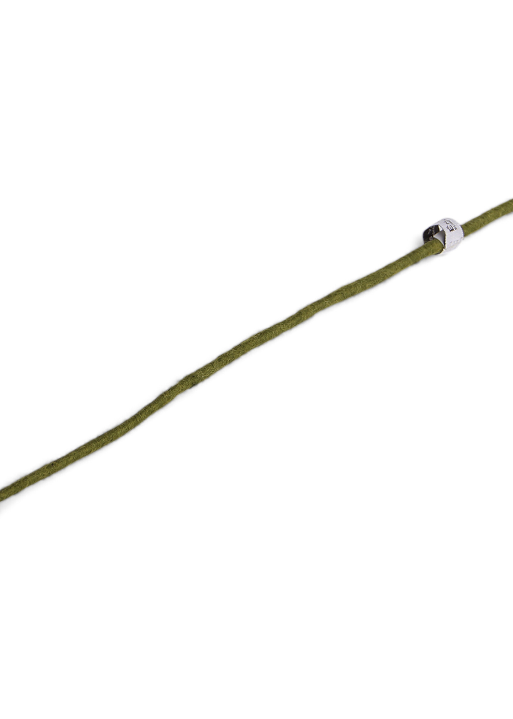 Én Gry & Sif vilten bloem zacht groen 2 cm doorsnede - 30 cm lengte