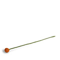 Én Gry & Sif vilten bloem oranje 2 cm doorsnede - 30 cm lengte