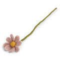 Én Gry & Sif vilten bloem roze anemoon - 30 cm lengte