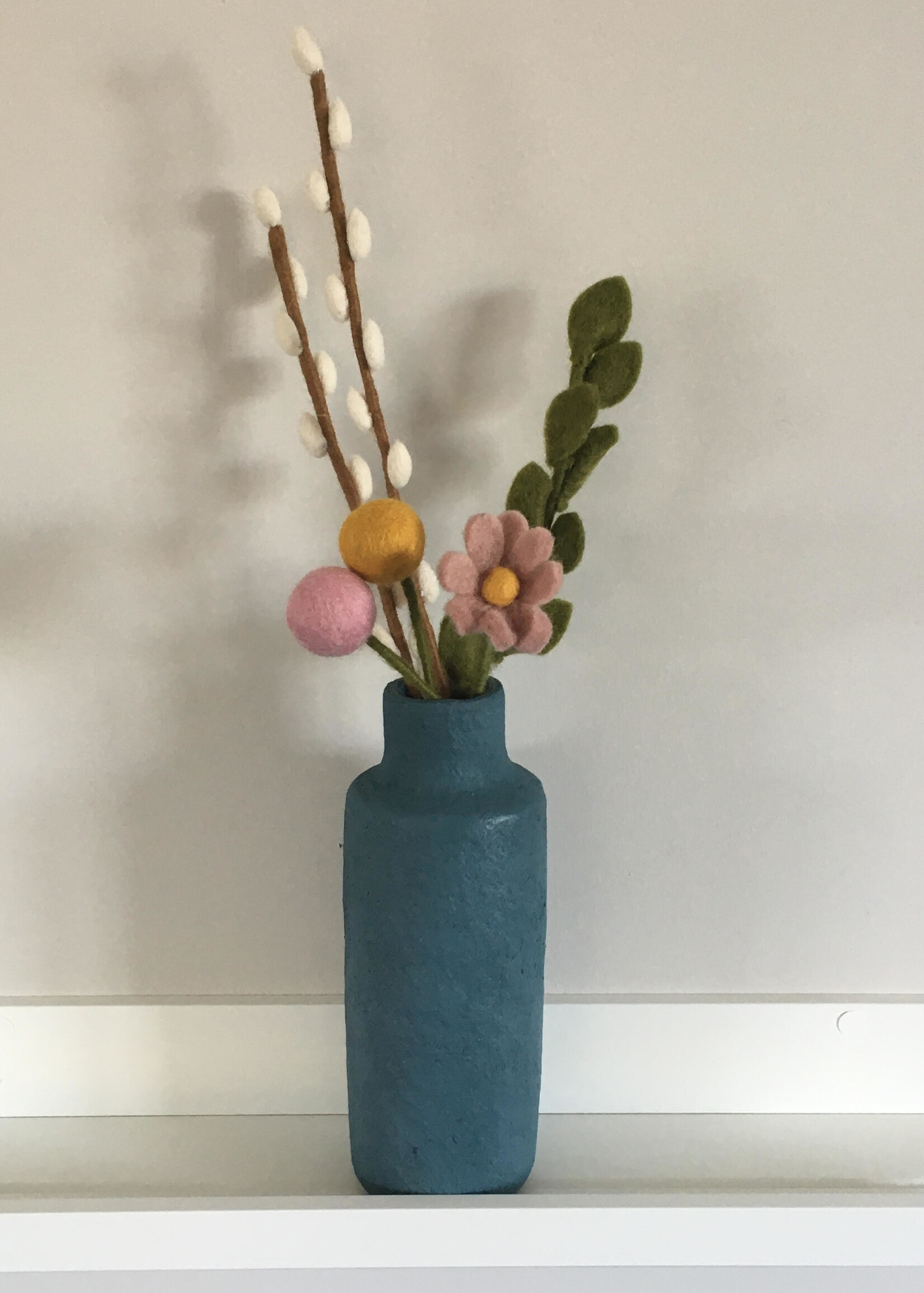 Én Gry & Sif zacht roze vilten bloem 30 cm