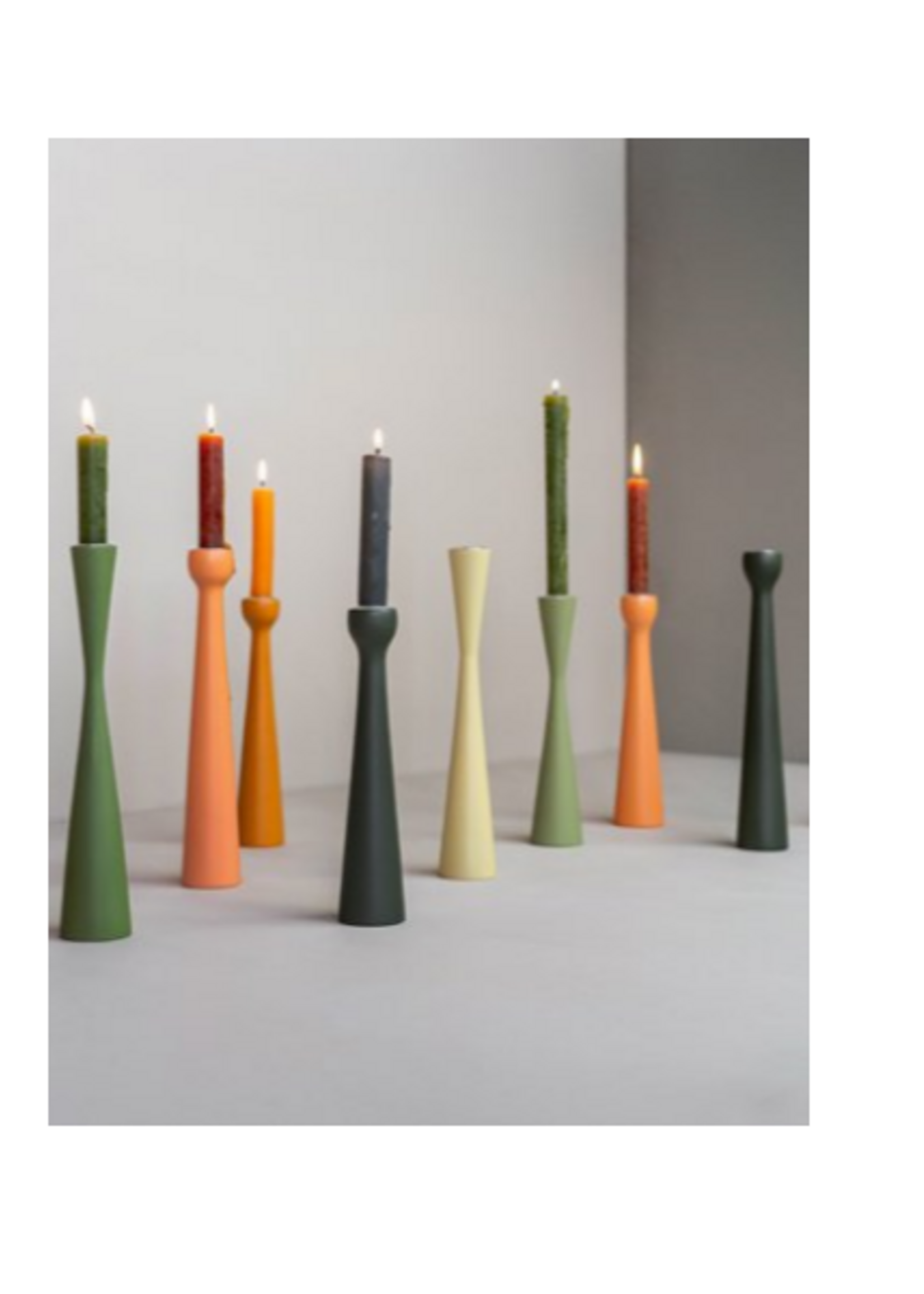 Kinta Kandelaar Aca 25 cm mat antraciet