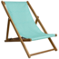 Vent de Bohème tuinstoel - ligstoel - strandstoel van acaciahout met grafisch design Rosalie Turquoise