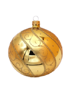 Gouden Kerstballen met Luxe Gouden Decoratie