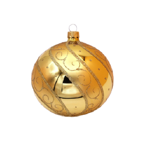 Gouden Kerstballen met Luxe Gouden Decoratie