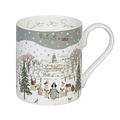 Sophie Allport porseleinen mok Feestelijk Bos - kerstbeker 275 ml