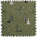 Sophie Allport olijfgroene Kerst Tafelloper uit de Feestelijk Bos collectie