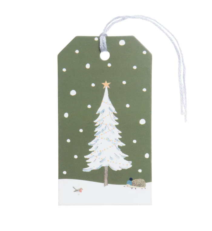 Sophie Allport cadeaukaartjes / cadeau labels / naamkaartjes voor kerstcadeaus Feestelijk Bos set van 8 stuks