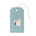 Sophie Allport cadeaukaartjes / cadeau labels / naamkaartjes voor kerstcadeaus Sneeuwseizoen set van 8 stuks