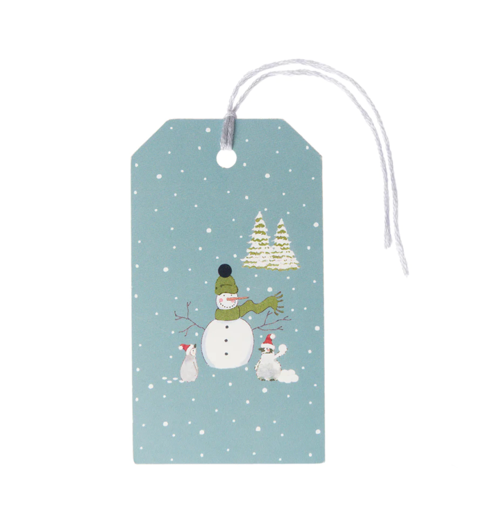 Sophie Allport cadeaukaartjes / cadeau labels / naamkaartjes voor kerstcadeaus Sneeuwseizoen set van 8 stuks