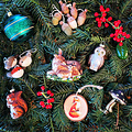 Kersthanger bruin uiltje kerstboom decoratie