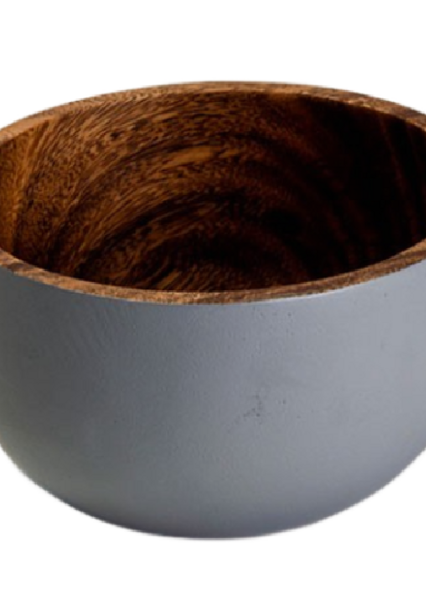 Kinta grijze ronde schaal 16,5 x 8,5 cm