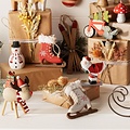 Sass & Belle sneeuwpop kerstboomdecoratie van hout 8,5 cm