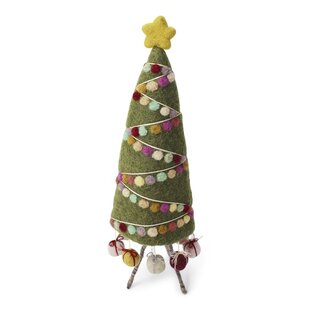 Kerstboom met Kerstslinger en Pakjes - 35 cm