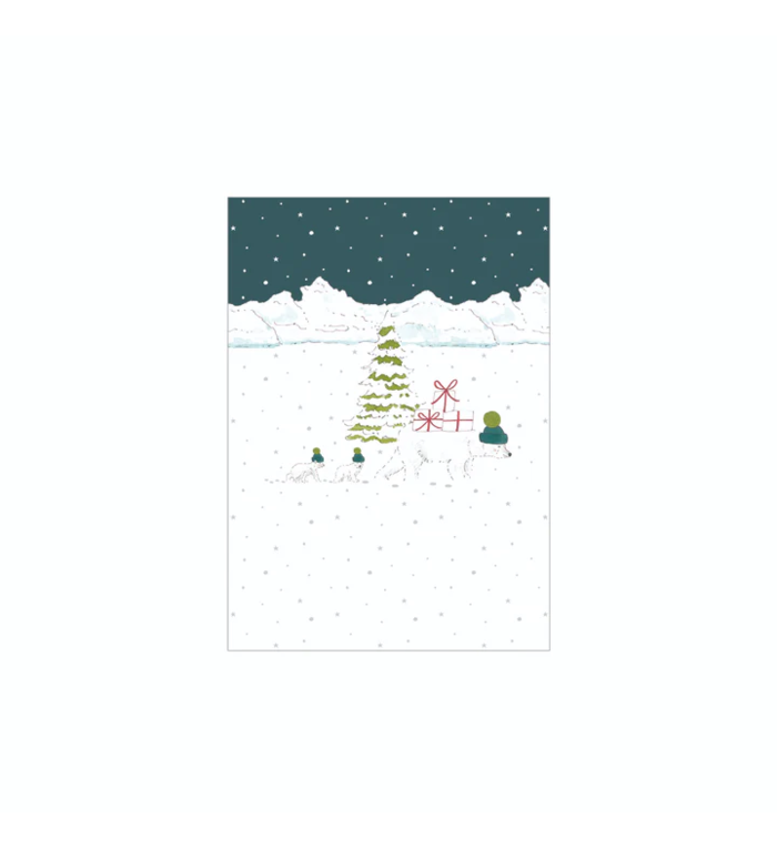 Sophie Allport Sneeuw seizoen kerstkaarten set van 6 stuks