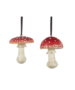 Vliegenzwam Paddenstoelen - set van 2 hangers