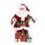 Goodwill Staande kerstman figuur met guirlande en kerstcadeautjes 28 cm