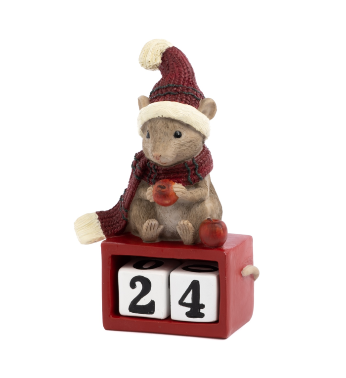 Goodwill Kerstmuis adventskalender met blokjes