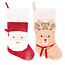 Gisela Graham London Twee Christmas Stockings met de Kerstman en Rendier