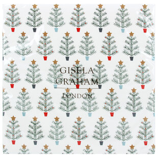 Papieren Servetten Kerstbomen