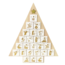 Rex London Houten Adventskalender Kerstboom met natuurlijke houten afwerking en gouden accenten