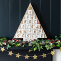 Rex London Houten Adventskalender Kerstboom met natuurlijke houten afwerking en gouden accenten