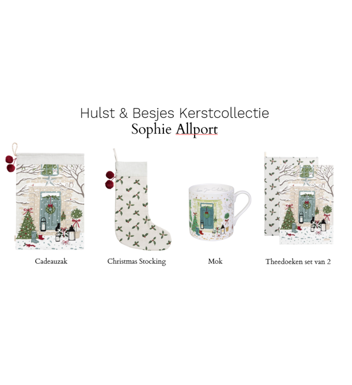 Sophie Allport Cadeauzak Kerstfeest uit de Hulst & Besjes collectie