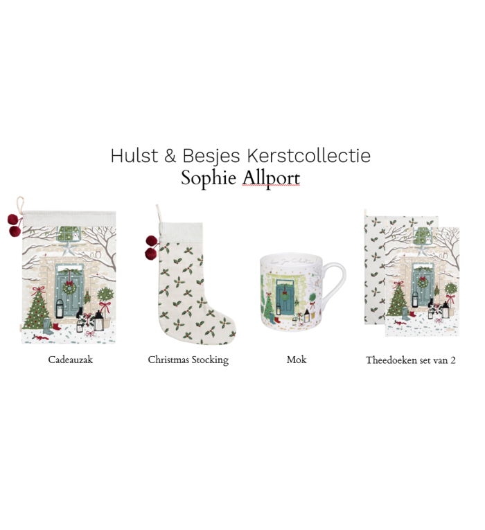 Sophie Allport set van twee kersttheedoeken uit de Hulst & Besjes collectie