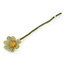 Én Gry & Sif vilten bloem licht groene anemoon - 30 cm lengte