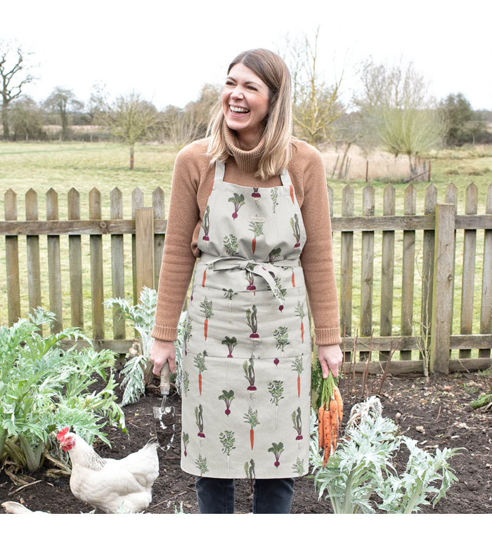 Sophie Allport katoenen schort Groenten uit Eigen Tuin voor volwassenen