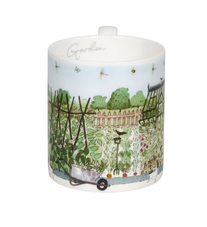 Sophie Allport porseleinen mok 'Uit Eigen Tuin' - Moestuin 275 ml