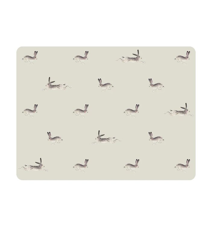 Sophie Allport Set van 4 placemats voor Pasen uit de Hazen collectie