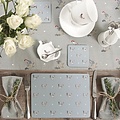 Sophie Allport Set van 4 placemats voor Pasen uit de Scharrelende Kippen collectie