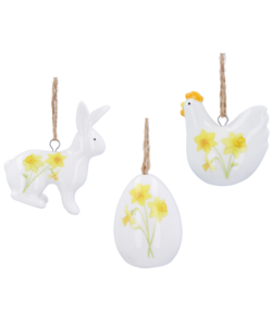 Set van 3 Paas Hangertjes met Narcissen