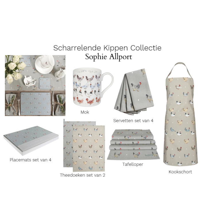 Sophie Allport tafelloper voor Pasen uit de Kippen collectie