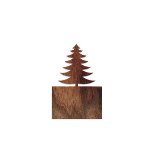 Los Motief Kerstboom Schaduwspel Waxinelichthouder