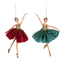 Goodwill set van 2 Kersthangers Ballerina's Kerstballet