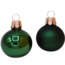 Glazen groene kerstballen mat en glanzend effen 7 cm - doosje van 6 kerstballen