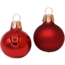 Glazen rode kerstballen mat en glanzend effen 7 cm - doosje van 6 kerstballen
