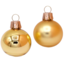 Glazen gouden kerstballen mat en glanzend effen 7 cm - doosje van 6 kerstballen