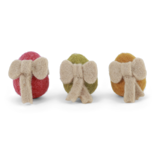 Eitjes met Strikje - Set van 3