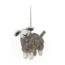 Felt so good Handgemaakte naaldvilten hangertje grijs schaap