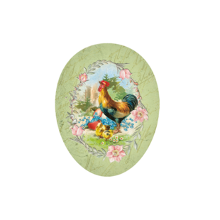 Groen Paasei Paas Geluk 12 cm