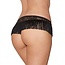 Aubade Boîte à Désir - Hot tanga - Zwart Uni