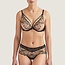Aubade Encre de Chine - Triangel Plunge BH & St. Tropez short 75D & 40