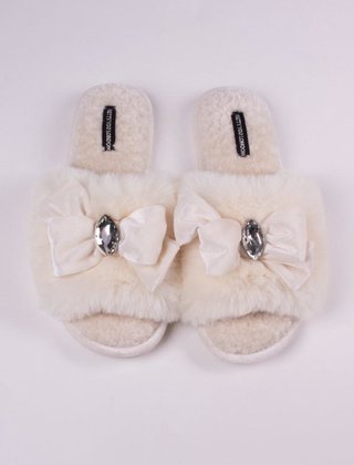Darcey - Sloffen - Crème - M-38/39