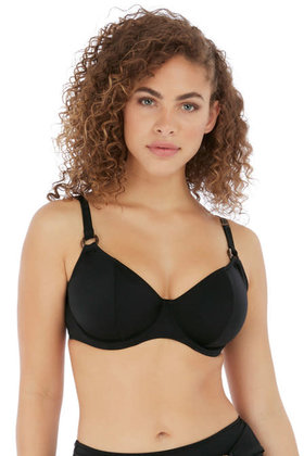 Coco Wave - Plunge Bikinitop - Zwart - 60G