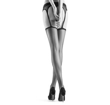 Temptation - Jarretel Panty - Zwart - 15 Denier