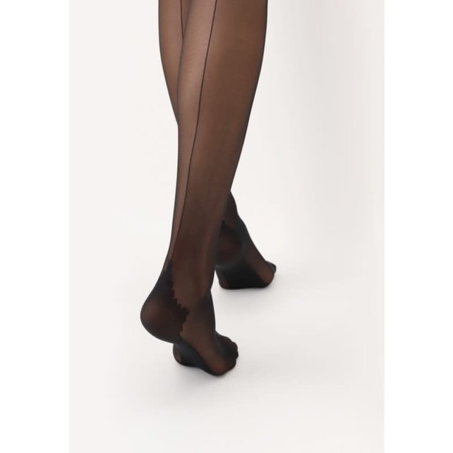 Bas Riga Up - Stay up met naad - Zwart 20 Denier