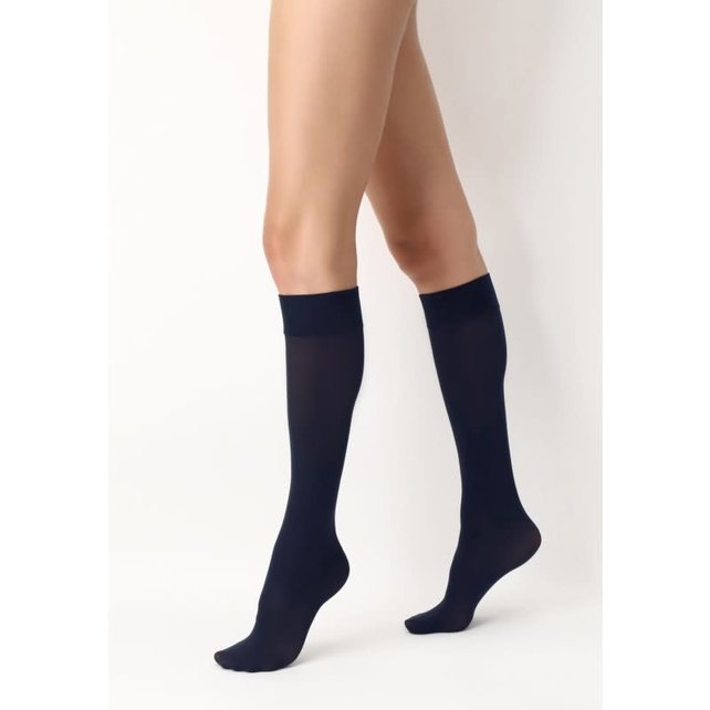 Mi-Bas Opaque - Kniekous - Admiraal blauw - 50 denier - One size